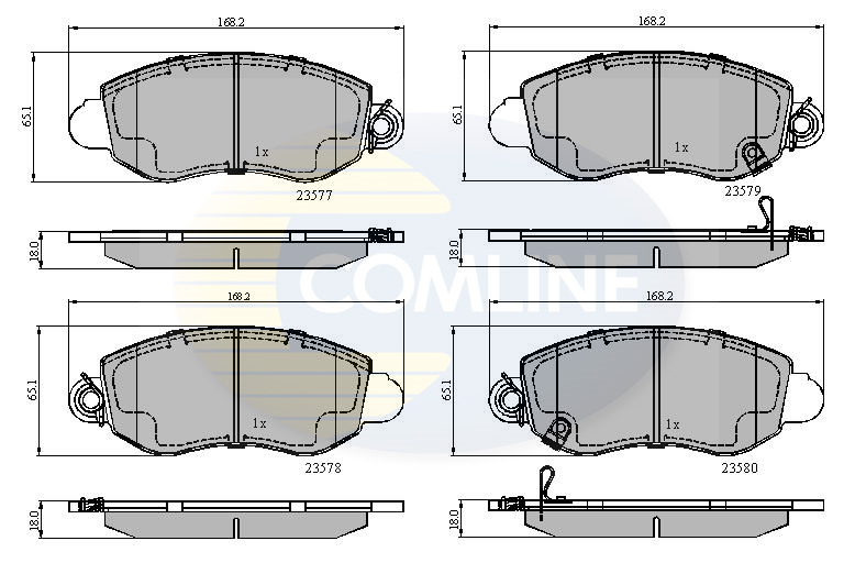 set placute frana,frana disc CBP31108 COMLINE - Frana disc set placute frana,frana disc CBP31108 COMLINE - Frana disc