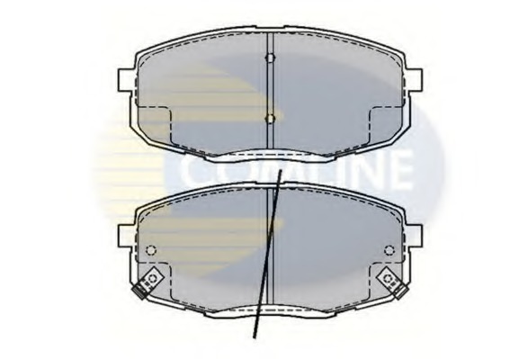 set placute frana,frana disc CBP31670 COMLINE - Frana disc