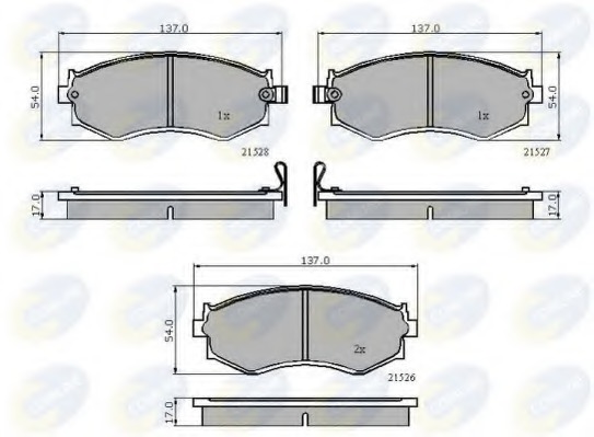 set placute frana,frana disc CBP3286 COMLINE - Frana disc set placute frana,frana disc CBP3286 COMLINE - Frana disc
