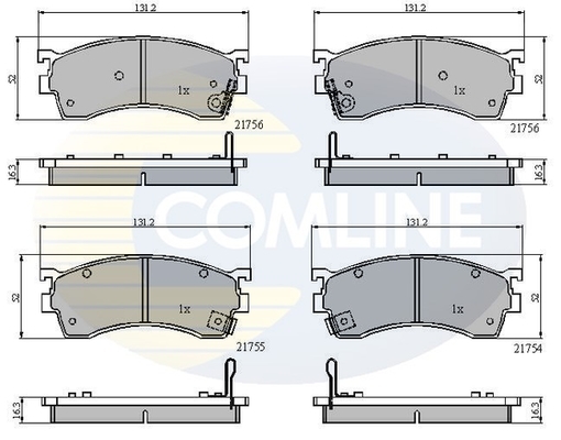 set placute frana,frana disc CBP3326 COMLINE - Set placute frana set placute frana,frana disc CBP3326 COMLINE - Set placute frana