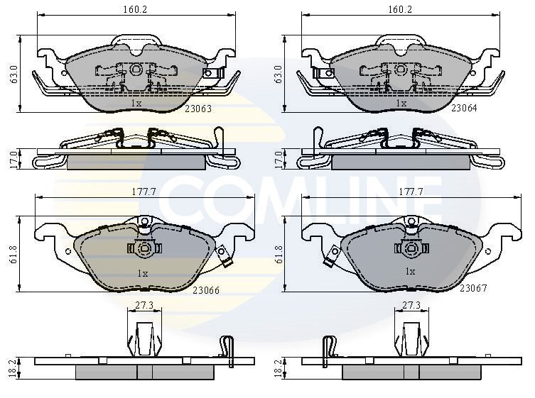 set placute frana,frana disc CBP3584 COMLINE - Frana disc set placute frana,frana disc CBP3584 COMLINE - Frana disc