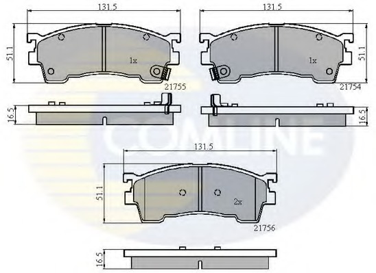 set placute frana,frana disc CBP3823 COMLINE - Set placute frana set placute frana,frana disc CBP3823 COMLINE - Set placute frana
