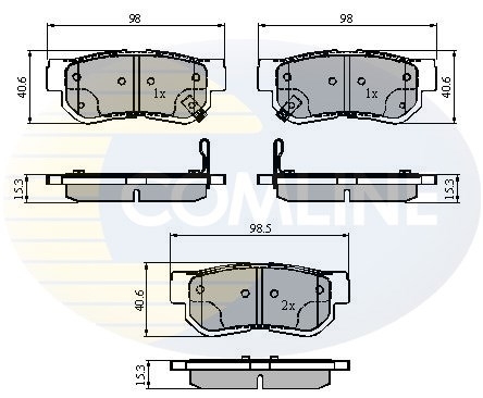 set placute frana,frana disc CBP3879 COMLINE - Frana disc set placute frana,frana disc CBP3879 COMLINE - Frana disc