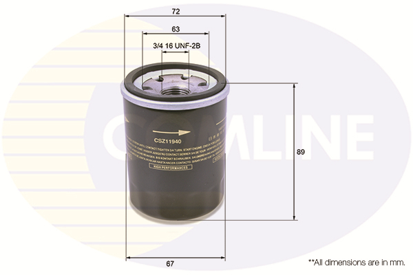 Filtru ulei CSZ11940 COMLINE - Ungere Filtru ulei CSZ11940 COMLINE - Ungere