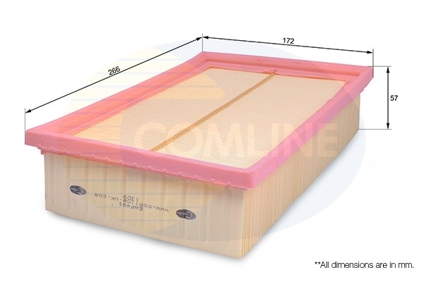 Filtru aer EAF491 COMLINE - Filtru aer/ carcasa