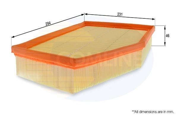 Filtru aer EAF614 COMLINE - Filtru aer/ carcasa