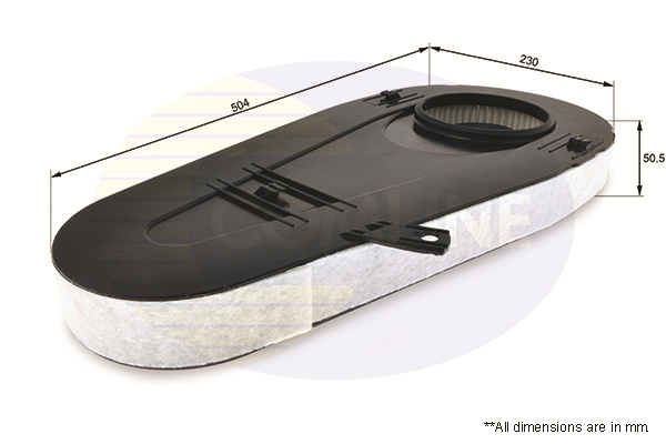 Filtru aer EAF803 COMLINE - Filtru aer/ carcasa