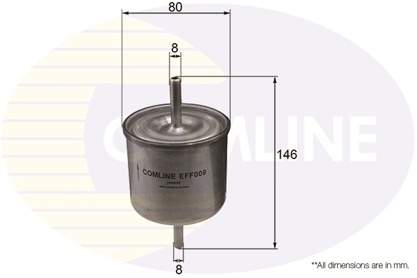 filtru combustibil EFF009 COMLINE - Filtru combustibil/carcasa filtru combustibil EFF009 COMLINE - Filtru combustibil/carcasa