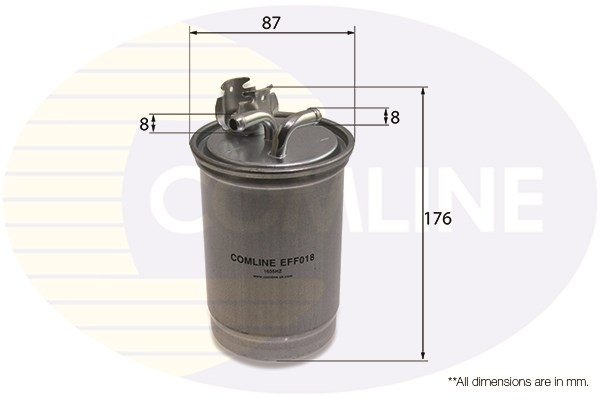 filtru combustibil EFF018 COMLINE - Filtru combustibil/carcasa filtru combustibil EFF018 COMLINE - Filtru combustibil/carcasa