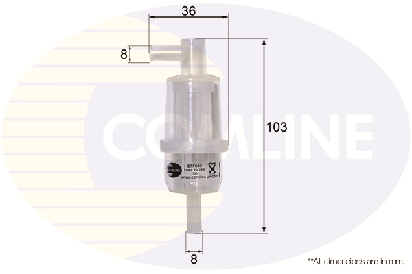filtru combustibil EFF043 COMLINE - Filtru combustibil filtru combustibil EFF043 COMLINE - Filtru combustibil