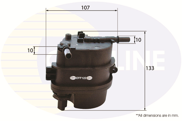 filtru combustibil EFF122 COMLINE - Filtru combustibil/carcasa filtru combustibil EFF122 COMLINE - Filtru combustibil/carcasa