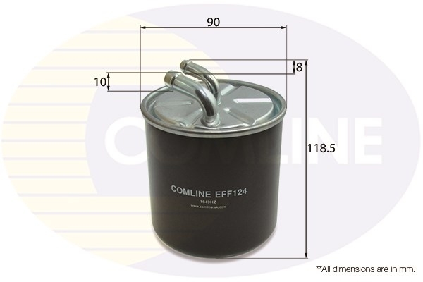 filtru combustibil EFF124 COMLINE - Filtru combustibil/carcasa filtru combustibil EFF124 COMLINE - Filtru combustibil/carcasa