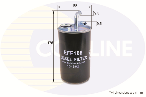 filtru combustibil EFF168 COMLINE - Filtru combustibil/carcasa