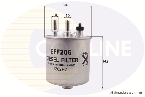 filtru combustibil EFF206 COMLINE - Filtru combustibil/carcasa filtru combustibil EFF206 COMLINE - Filtru combustibil/carcasa