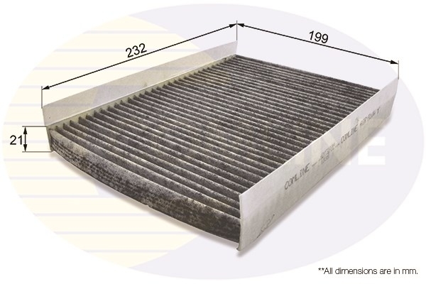 Filtru, aer habitaclu EKF103A COMLINE - Filtru aer habitaclu