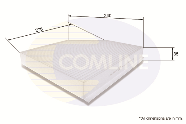 Filtru, aer habitaclu EKF106 COMLINE - Filtru aer habitaclu Filtru, aer habitaclu EKF106 COMLINE - Filtru aer habitaclu
