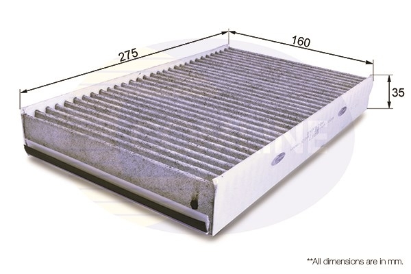 Filtru, aer habitaclu EKF128A COMLINE - Filtru habitaclu