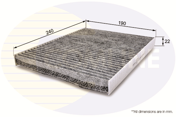 Filtru, aer habitaclu EKF151A COMLINE - Filtru aer habitaclu