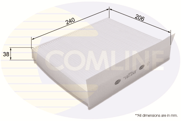 Filtru, aer habitaclu EKF161 COMLINE - Filtru aer habitaclu