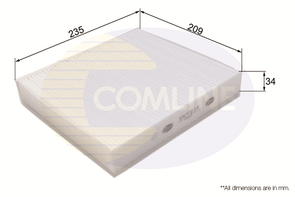 Filtru, aer habitaclu EKF214 COMLINE - Filtru aer habitaclu Filtru, aer habitaclu EKF214 COMLINE - Filtru aer habitaclu
