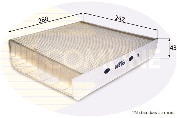 Filtru, aer habitaclu EKF280 COMLINE - Filtru aer habitaclu Filtru, aer habitaclu EKF280 COMLINE - Filtru aer habitaclu