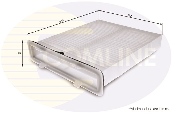 Filtru, aer habitaclu EKF316 COMLINE - Filtru aer habitaclu