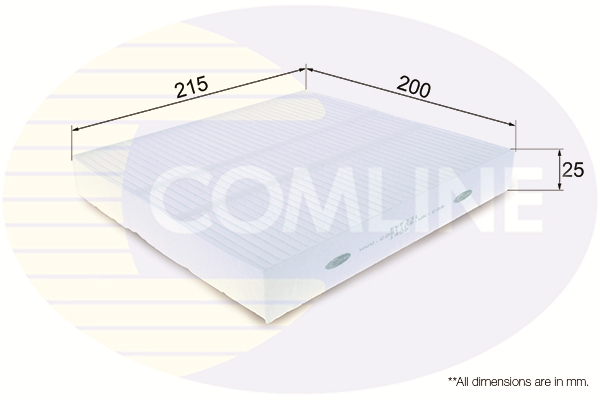 Filtru, aer habitaclu EKF331 COMLINE - Filtru aer habitaclu