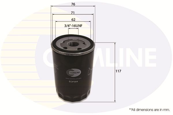 Filtru ulei EOF004 COMLINE - Filtru ulei Filtru ulei EOF004 COMLINE - Filtru ulei