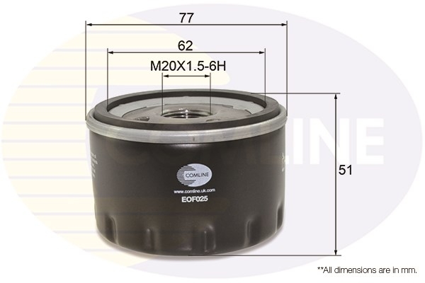 Filtru ulei EOF025 COMLINE - Filtru ulei Filtru ulei EOF025 COMLINE - Filtru ulei