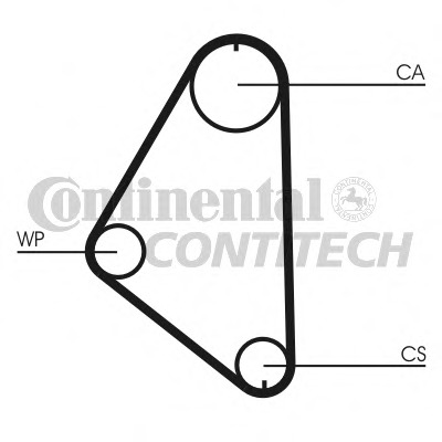 Curea de distributie CT558 CONTITECH - Curea distributie Curea de distributie CT558 CONTITECH - Curea distributie
