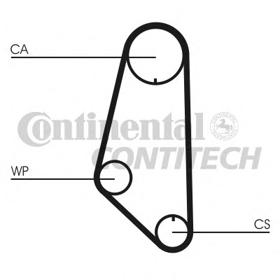 Set pompa apa + curea dintata CT732WP1 CONTITECH - Pompa apa/ garnitura