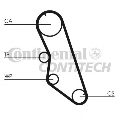 Curea de distributie CT754 CONTITECH - Curea distributie Curea de distributie CT754 CONTITECH - Curea distributie