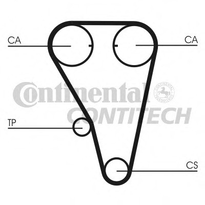 Set curea de distributie CT803K1 CONTITECH - Kit distributie / curea distributie
