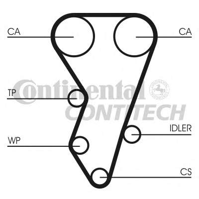 Curea de distributie CT864 CONTITECH - Curea distributie Curea de distributie CT864 CONTITECH - Curea distributie