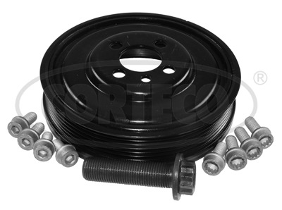 Set fulie, arbore cotit 80004922 CORTECO - Fulie curea Set fulie, arbore cotit 80004922 CORTECO - Fulie curea
