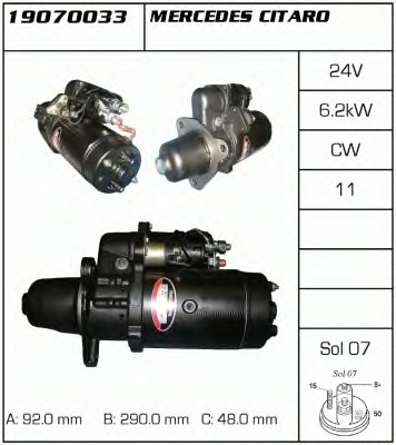 starter 19070033 DELCO REMY - Demaror / electromotor starter 19070033 DELCO REMY - Demaror / electromotor