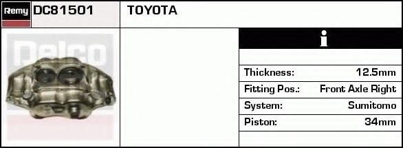Etrier frana DC81501 DELCO REMY - Etrier