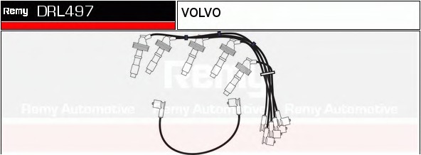 Set cablaj aprinder DRL497 DELCO REMY - Fisa bujie