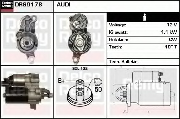 starter DRS0178 DELCO REMY - Demaror / electromotor starter DRS0178 DELCO REMY - Demaror / electromotor