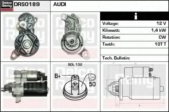 starter DRS0189 DELCO REMY - Demaror / electromotor starter DRS0189 DELCO REMY - Demaror / electromotor