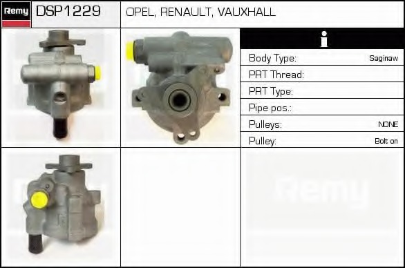 Pompa hidraulica, sistem de directie DSP1229 DELCO REMY - Caseta directie/ pompa servodirectie