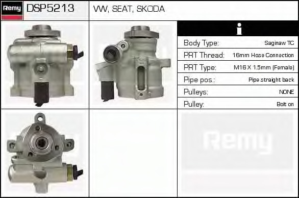 Pompa hidraulica, sistem de directie DSP5213 DELCO REMY - Caseta directie/ pompa servodirectie Pompa hidraulica, sistem de directie DSP5213 DELCO REMY - Caseta directie/ pompa servodirectie