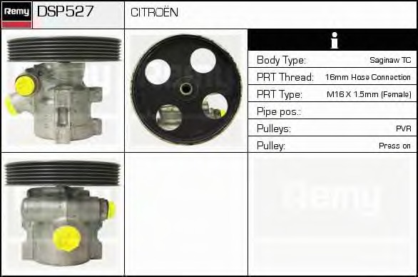 Pompa hidraulica, sistem de directie DSP527 DELCO REMY - Caseta directie/ pompa servodirectie Pompa hidraulica, sistem de directie DSP527 DELCO REMY - Caseta directie/ pompa servodirectie