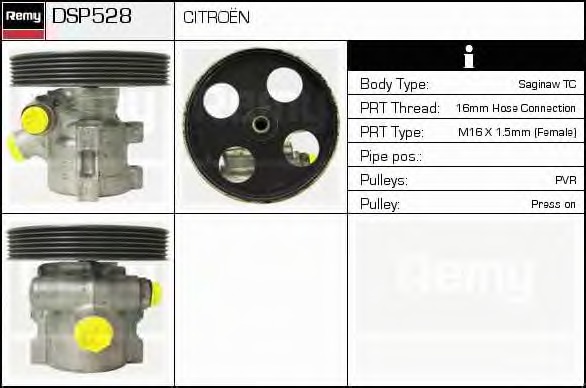 Pompa hidraulica, sistem de directie DSP528 DELCO REMY - Caseta directie/ pompa servodirectie Pompa hidraulica, sistem de directie DSP528 DELCO REMY - Caseta directie/ pompa servodirectie