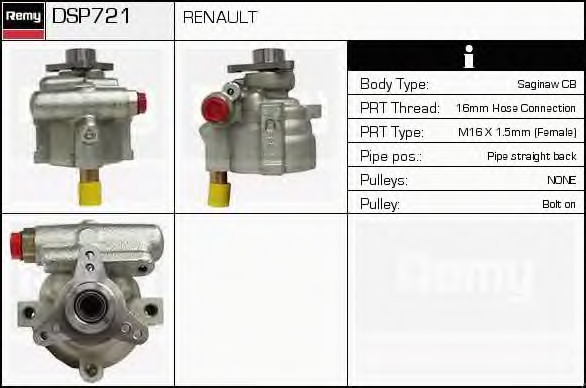 Pompa hidraulica, sistem de directie DSP721 DELCO REMY - Caseta directie/ pompa servodirectie Pompa hidraulica, sistem de directie DSP721 DELCO REMY - Caseta directie/ pompa servodirectie