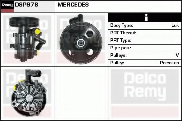 Pompa hidraulica, sistem de directie DSP978 DELCO REMY - Caseta directie/ pompa servodirectie Pompa hidraulica, sistem de directie DSP978 DELCO REMY - Caseta directie/ pompa servodirectie