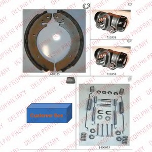 Set saboti frana 789 DELPHI - Material frictiune sabot frana/ sabot frana