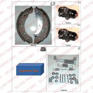 Set saboti frana 951 DELPHI - Material frictiune sabot frana/ sabot frana Set saboti frana 951 DELPHI - Material frictiune sabot frana/ sabot frana