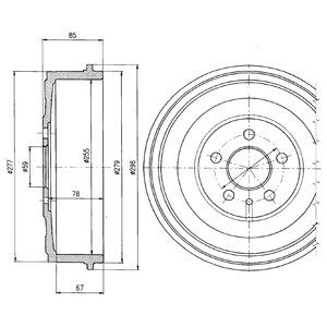 Tambur frana BF325 DELPHI - Tambur frana Tambur frana BF325 DELPHI - Tambur frana
