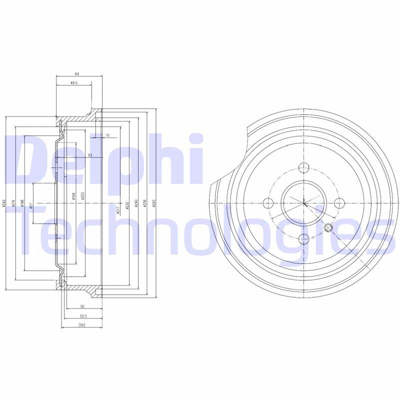 Tambur frana BF367 DELPHI - Tambur frana Tambur frana BF367 DELPHI - Tambur frana
